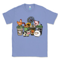 Colony Blue Farm animal coffee cups Classic Tee - HowdyJamesFarm