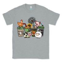 Heather Grey Farm animal coffee cups Classic Tee - HowdyJamesFarm