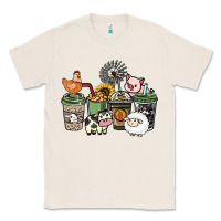 Natural Farm animal coffee cups Classic Tee - HowdyJamesFarm