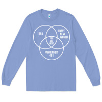 Colony Blue 1984 Brave New World Fahrenheit 451 Conspiracy T-Shirt Long Sleeve Tee - maiPhamDesign