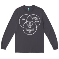 1984 Brave New World Fahrenheit 451 Conspiracy T-shirt Long Sleeve Tee | Teevron