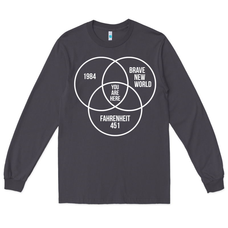 1984 Brave New World Fahrenheit 451 Conspiracy T-shirt Long Sleeve Tee by maiPhamDesign | Teevron