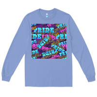 Colony Blue pride tribe seamless pattern Long Sleeve Tee - FaDigitalArtStudio