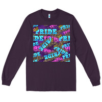 Plum pride tribe seamless pattern Long Sleeve Tee - FaDigitalArtStudio