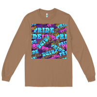 Toasted Coconut pride tribe seamless pattern Long Sleeve Tee - FaDigitalArtStudio