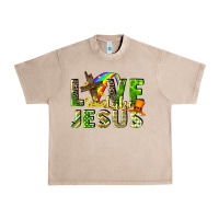 French Oak Love like Jesus Urban Heavy Tee - CowGirlArtShop