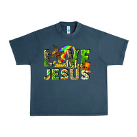 Midnight Navy Love like Jesus Urban Heavy Tee - CowGirlArtShop
