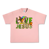 Salmon Love like Jesus Urban Heavy Tee - CowGirlArtShop