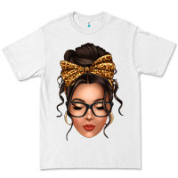 White caucasian leopard messy bun Premium Tee - texasbilliewilder