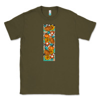 Army Green Fall Pie Classic Tee - Artiststas