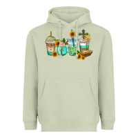 Matcha jesus coffee cups Heavyweight Hoodie - AdoDesignShop