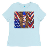 Baby Blue American mama Ladies Tee - TumblerDesignByShophia