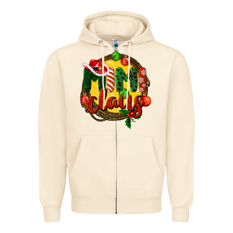 Mimi Claus Christmas Zipper Hoodie by BarkalooDesign | Teevron