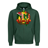 Sports Green mimi claus christmas Zipper Hoodie - BarkalooDesign
