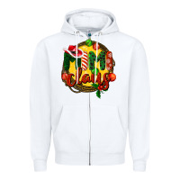White mimi claus christmas Zipper Hoodie - BarkalooDesign
