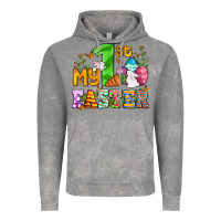 Cloud Rock Easter Day My first Easter with eggs and rabbits Vintage Hoodie - OliviaCreatesArt