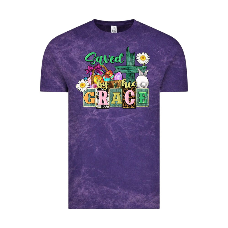 Saved By His Grace Easter Vintage Tee by CowGirlArtShop | Teevron