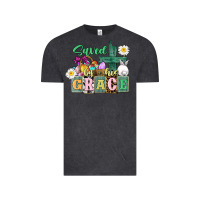 Vintage Black Saved by his grace Easter Vintage Tee - CowGirlArtShop