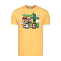 Vintage Mustard Saved by his grace Easter Vintage Tee - CowGirlArtShop