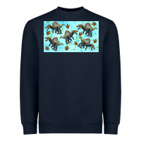 Navy spinosaurus sippy cup Heavyweight Sweatshirt - Artiststas