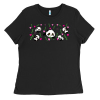 Cute Panda Ladies Tee | Teevron