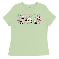 Matcha cute panda Ladies Tee - TumblerDesignByShophia