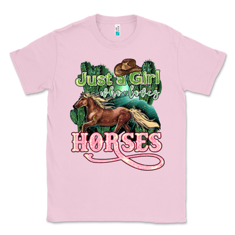 Just A Girl Who Loves Horses Classic Tee by HowdyJamesFarm | Teevron