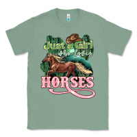 Sage Just a girl who loves Horses Classic Tee - HowdyJamesFarm