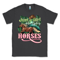Smoke Just a girl who loves Horses Classic Tee - HowdyJamesFarm