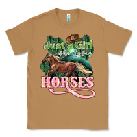 Toasted Coconut Just a girl who loves Horses Classic Tee - HowdyJamesFarm