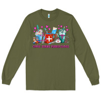 Army Green Coffee Nurse Repeat Nurse Coffee Cups Long Sleeve Tee - FaDigitalArtStudio