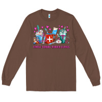 Chestnut Coffee Nurse Repeat Nurse Coffee Cups Long Sleeve Tee - FaDigitalArtStudio