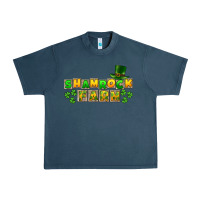 Midnight Navy St. Patrick's Shamrock farm Urban Heavy Tee - CowGirlArtShop