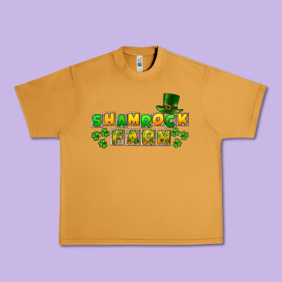 St. Patrick's Shamrock Farm Urban Heavy Tee Designed By Cowgirlartshop