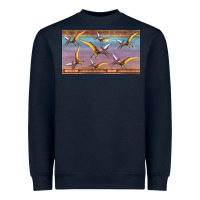 Navy dinosaur pterodactyl sippy cup Heavyweight Sweatshirt - Artiststas