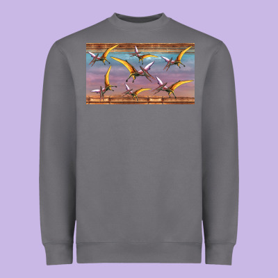 Dinosaur Pterodactyl Sippy Cup Heavyweight Sweatshirt Designed By Artiststas