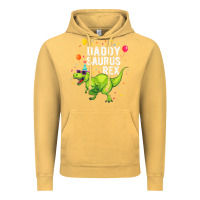 Vintage Mustard Mens Daddysaurus T Rex Dinosaur Daddy Family Matching Gifts Idea Vintage Hoodie - maiPhamDesign