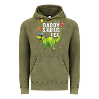 Vintage Olive Mens Daddysaurus T Rex Dinosaur Daddy Family Matching Gifts Idea Vintage Hoodie - maiPhamDesign