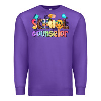 Purple school counselor Premium Sweatshirt - AdoDesignShop