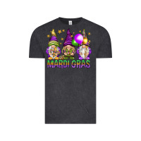 Vintage Black mardi gras with gnomies Vintage Tee - HowdyJamesFarm