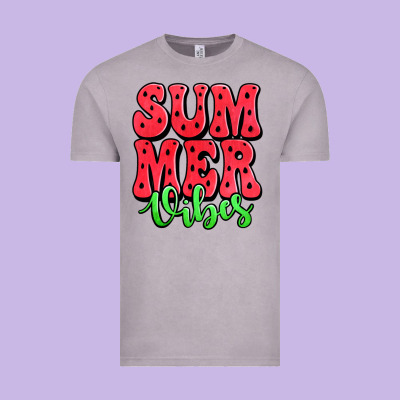 Summer Vibes Watermelon Vintage Tee Designed By Jasminsmagicworld