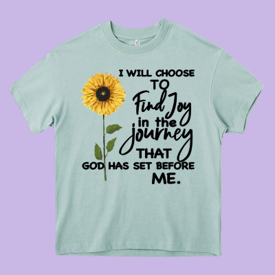 I Will Choose To Find Joy In The Journey That God Heavy Core Tee Designed By Bettercallsaul