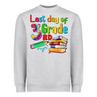 Heather Grey last day of third grade Heavyweight Sweatshirt - Artiststas