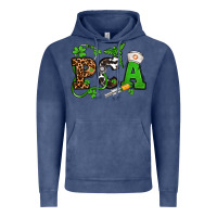 Vintage Denim St. Patrick's Day PCA Vintage Hoodie - OliviaCreatesArt
