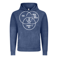 Vintage Denim 1984 Brave New World Fahrenheit 451 Conspiracy T-Shirt Vintage Hoodie - maiPhamDesign