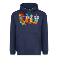 Navy firefighter coffee cups Heavyweight Hoodie - AdoDesignShop