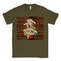 Army Green kinda emotional with skeleton Classic Tee - TumblerDesignByShophia