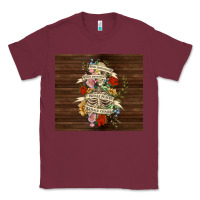 Burgundy kinda emotional with skeleton Classic Tee - TumblerDesignByShophia