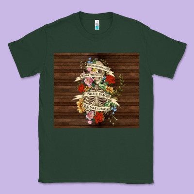 Kinda Emotional With Skeleton Classic Tee Designed By Tumblerdesignbyshophia