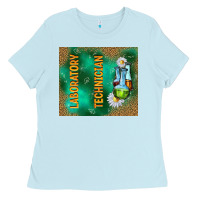 Baby Blue laboratory technician Ladies Tee - TumblerDesignByShophia